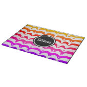 Planche À Découper Jazzy Tropical psychedelic Driving Stripes (Coin)