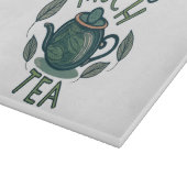 Planche À Découper Je Bois Tellement de Thé, Joli Théière (Coin)