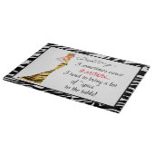 Planche À Découper "Je Cesse Parfois Des Brûlures De Coeur..." (Coin)