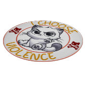 Planche À Découper Je choisis le chat de violence (Coin)