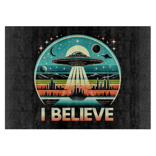 Planche À Découper Je crois - UFO (Devant)
