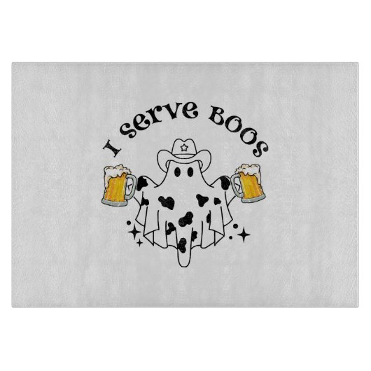 Planche À Découper Je sers Boos ! Barre éffrayant (Devant)