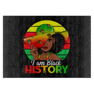 Planche À Découper Je suis l'histoire noire Afrique Amérique