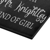 Planche À Découper Je suis une fille de M. Knightley (Coin)