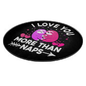 Planche À Découper Je t'aime plus que des fentes roses et violettes (Coin)