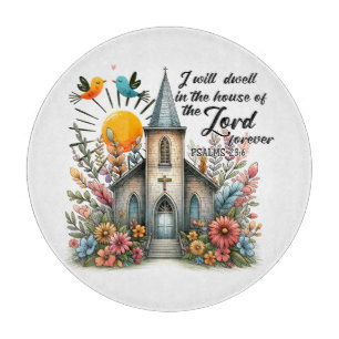 Planche À Découper Je Vais Rester À Jamais À La Maison Du Seigneur