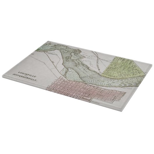 PLANCHE À DÉCOUPER JEFFERSONVILLE, INDIANA : CARTE (Coin)