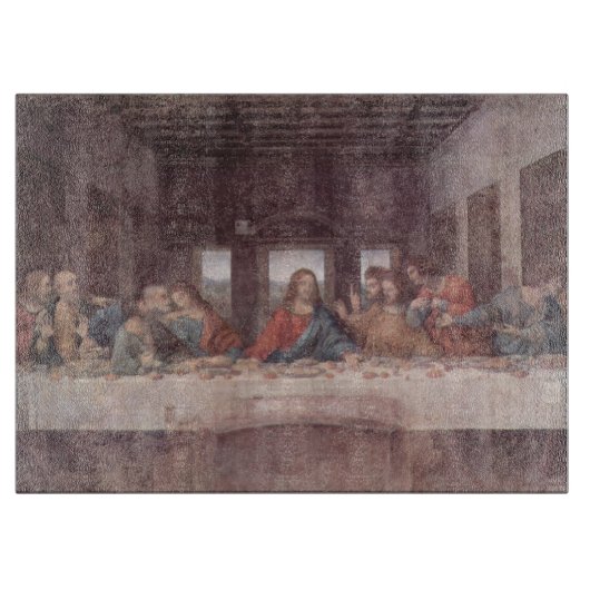 Planche À Découper Jésus "Yeshua" La Dernière Cène, Léonard de Vinci (Devant)