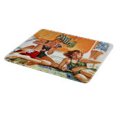 Planche À Découper Jeu de cartes à la plage par Alex Ross (Coin)