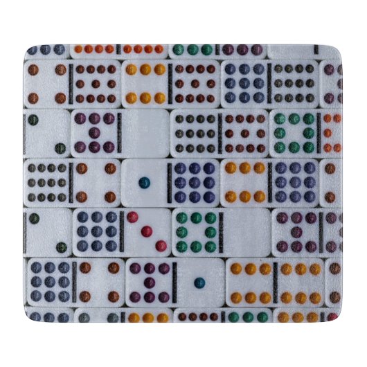 Planche À Découper Jeu de Dominos (Devant)
