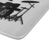Planche À Découper Jeu de tambour Monogramme Argent (Coin)
