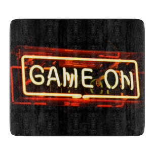 Planche À Découper Jeu sur Neon Sign Sports Jeu Gamer