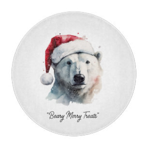 Planche À Découper Jingle Bear Joy, personnalisé