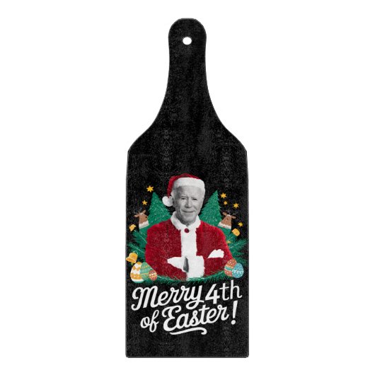 Planche À Découper Joe Biden Noël Père Noël Joyeux 4ème Noël Pâques (Devant)