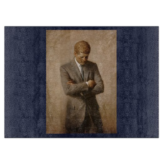 Planche À Découper John Kennedy Portrait de la Maison-Blanche préside (Devant)