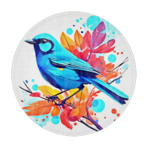 Planche À Découper Joie d'oiseau bleu Art