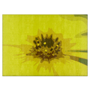 Planche À Découper Joli Abstrait Vivid Fleur de marguerite Jaune