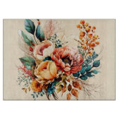 Planche À Découper Joli bouquet de chute de boho (Devant)