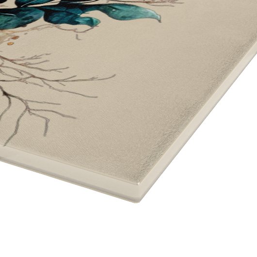 Planche À Découper Joli bouquet de chute de boho (Coin)