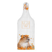 Planche À Découper Joli cadeau Capybara Lover Monogramme personnalisé (Devant)