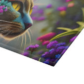 Planche À Découper Joli chat à fleurs d'Imaginaire (Coin)