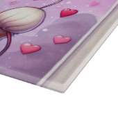 Planche À Découper Joli chat/chaton de la Saint-Valentin (Coin)