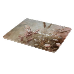 Planche À Découper Joli Chic Beige Blush Boho Floral
