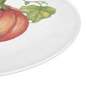 Planche À Découper Joli Citrouille Avec Vins En Aquarelle (Coin)
