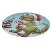 Planche À Découper Joli dinosaure en canne de Noël (Coin)