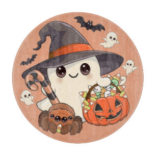 Planche À Découper Joli fantôme de Halloween de style Kawaii
