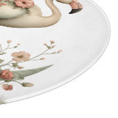 PLANCHE À DÉCOUPER JOLI FLAMANT D'ÉTÉ AVEC FLEURS (Coin)