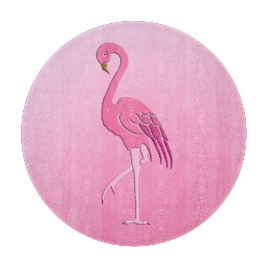 Planche À Découper Joli flamant rose (Devant)