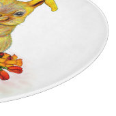 Planche À Découper Joli lapin de Pâques avec oeufs et fleurs (Coin)