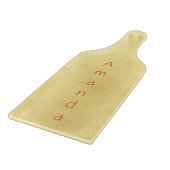 Planche À Découper Joli monogramme doré (Coin)