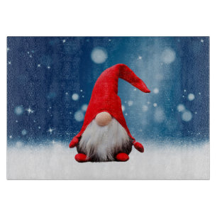 Planche À Découper Joli Noël Père Noël Neige Étoiles