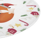 Planche À Découper Joli Ours et Renard de Noël/Hiver (Coin)
