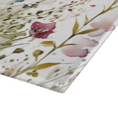 Planche À Découper Joli Papillon Rose Ceylan Peint À La Main (Coin)