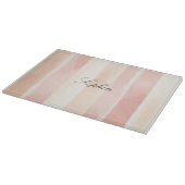 Planche À Découper Joli Peach rose Crème raypes (Coin)