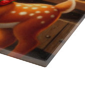 Planche À Découper Joli Père Noël et rennes (Coin)