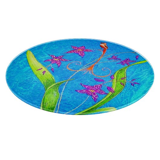 Planche À Découper Joli petit orchidée (Coin)