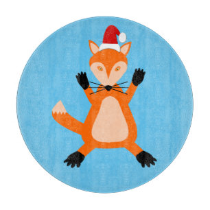 Planche À Découper Joli renard de Noël