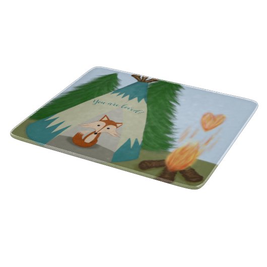 Planche À Découper Joli renard solitaire (Coin)