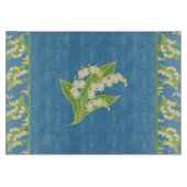 Planche À Découper Joli tableau de découpe : Lys de la Vallée, Bleu (Devant)