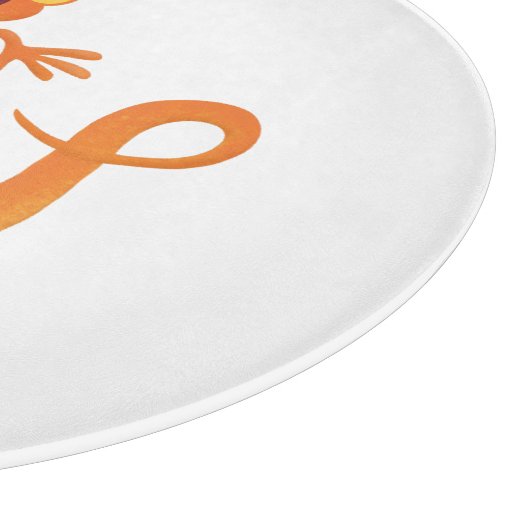 Planche À Découper Joli triton orangé joyeux (Coin)