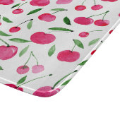 Planche À Découper Jolie aquarelle rouge cerises motif (Coin)