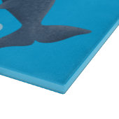 Planche À Découper Jolie baleine à sperme soufflant bulles dessin (Coin)