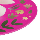 Planche À Découper Jolie Couronne Florale de Lapin de Printemps Paste (Coin)
