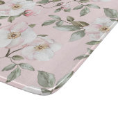Planche À Découper Jolie Fête des mariées rose Fleurs blanches (Coin)