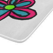 Planche À Découper Jolie Fleur Rose (Coin)