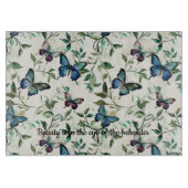 Planche À Découper Jolie Mariage Papillons Bleus (Devant)